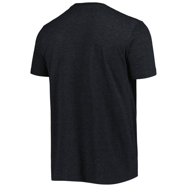 T-shirt pour homme New Era Heathered Black Carolina Panthers Training Collection