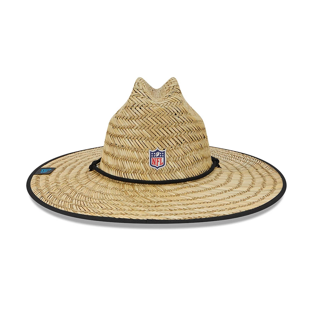 Chapeau de sauveteur en paille officiel du camp d' Entraînement NFL des Carolina Panthers NFL New Era pour homme