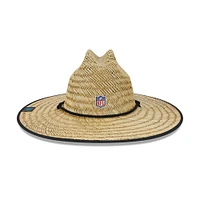 Chapeau de sauveteur en paille officiel du camp d' Entraînement NFL des Carolina Panthers NFL New Era pour homme
