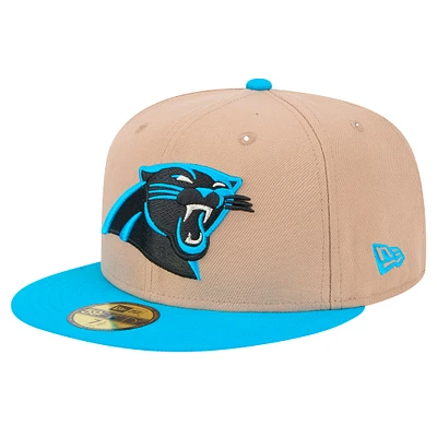 Casquette ajustée 59FIFTY avec logo principal des Panthers de la Caroline New Era pour homme