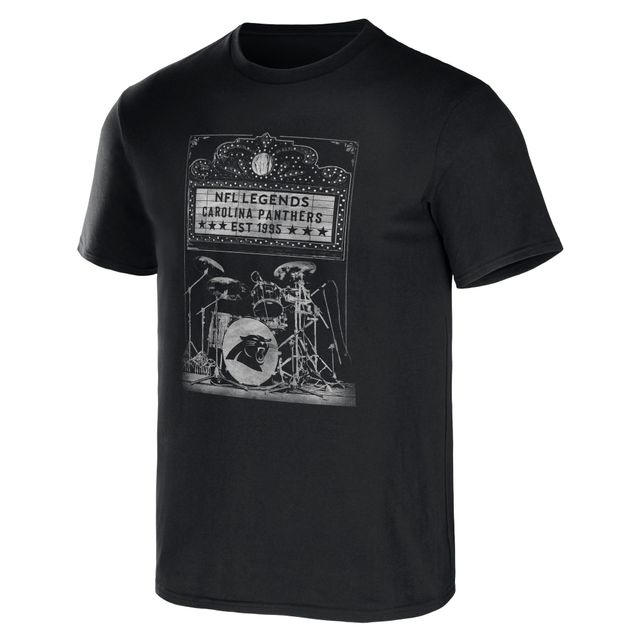Collection NFL x Darius Rucker pour hommes par Fanatics T-shirt noir du groupe des Panthers de la Caroline