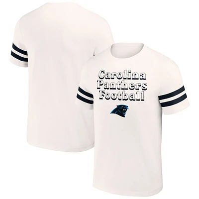 T-shirt vintage pour homme de la collection NFL x Darius Rucker Fanatics, couleur crème, Carolina Panthers