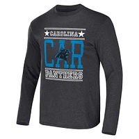 Men's NFL x Darius Rucker Collection by Fanatics Heathered Charcoal Carolina Panthers Long Sleeve T-Shirt
