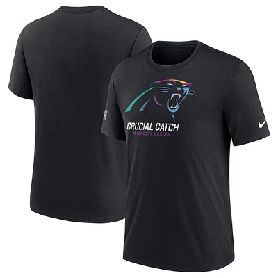 T-shirt Nike noir Carolina Panthers 2024 NFL Crucial Catch pour homme