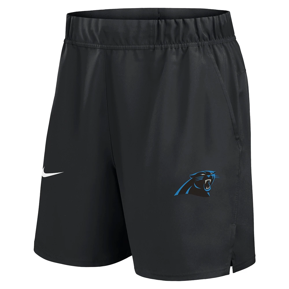 Short Nike noir Carolina Panthers Blitz Victory Performance pour homme