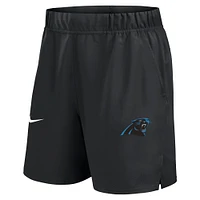 Short Nike noir Carolina Panthers Blitz Victory Performance pour homme