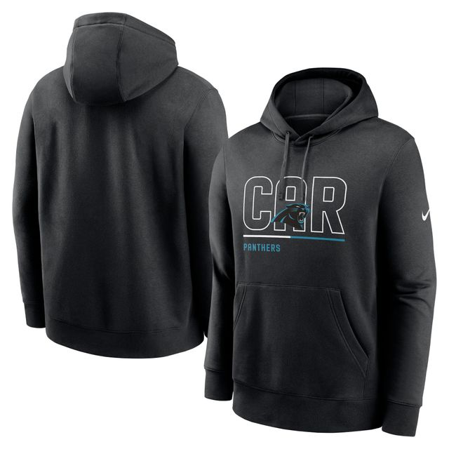 Sweat à capuche City Code Club Fleece Nike Black Carolina Panthers pour homme