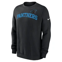 Men's Nike Black Carolina Panthers Club Pullover Sweatshirt