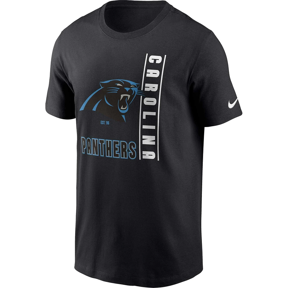 Men's Nike Black Carolina Panthers Lockup Essential T-Shirt