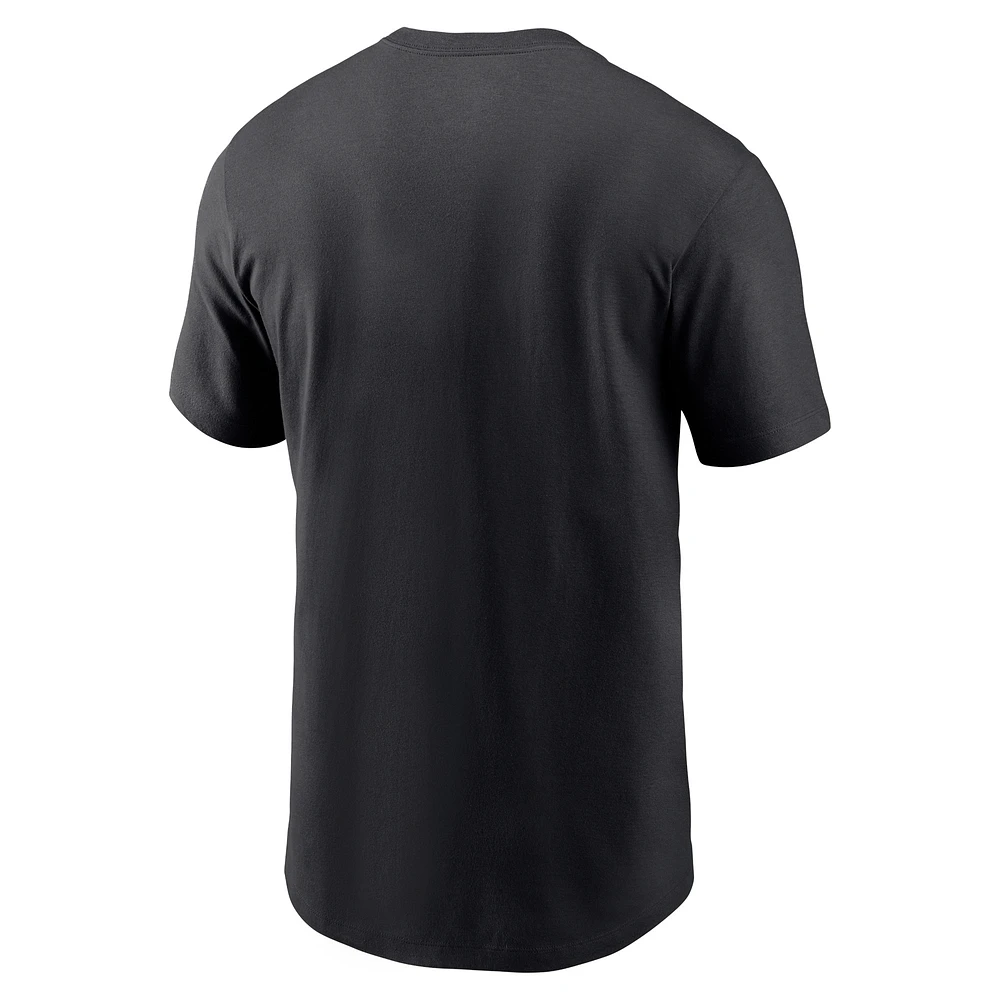 Men's Nike Black Carolina Panthers RFLCTV T-Shirt