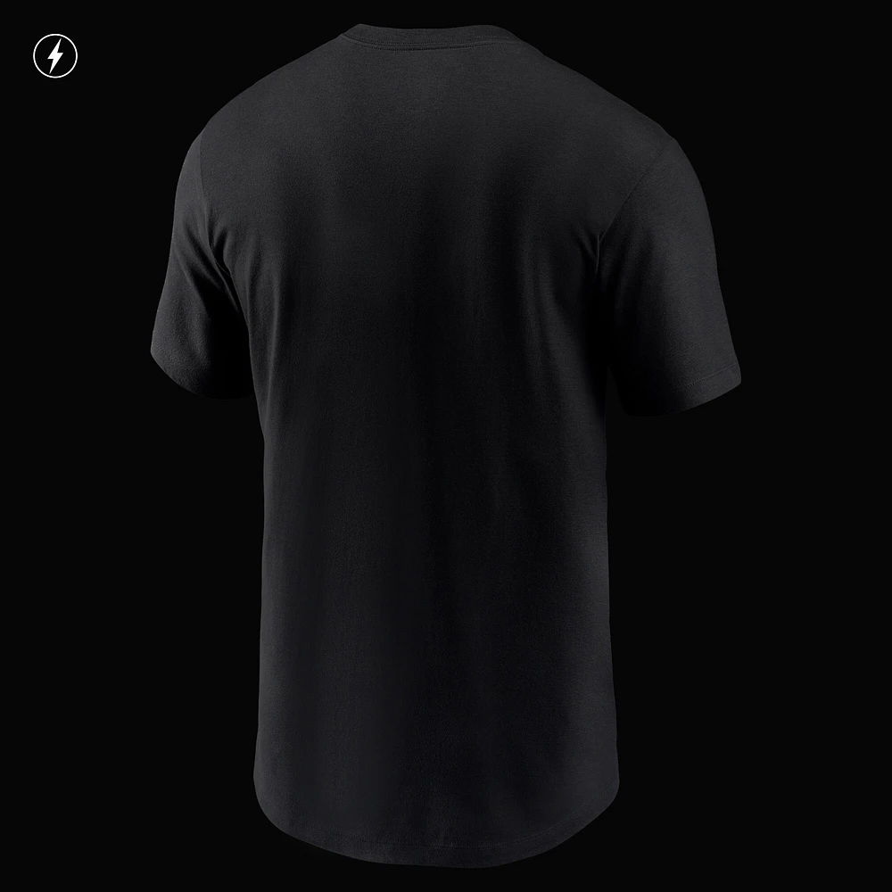 Men's Nike Black Carolina Panthers RFLCTV T-Shirt