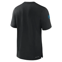 Men's Nike Black Carolina Panthers Sideline Player Performance T-Shirt