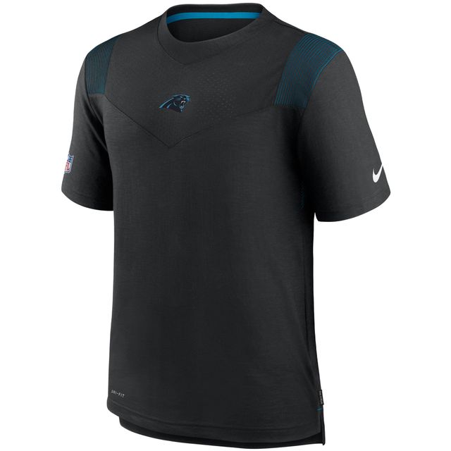 T-shirt Nike Black Carolina Panthers Sideline Player UV Performance pour homme