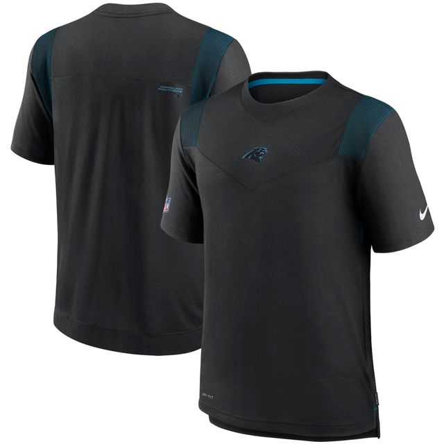T-shirt Nike Black Carolina Panthers Sideline Player UV Performance pour homme