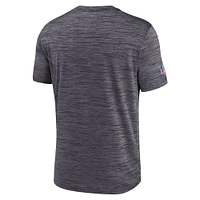 Men's Nike Black Carolina Panthers Sideline Velocity Athletic Stack Performance T-Shirt