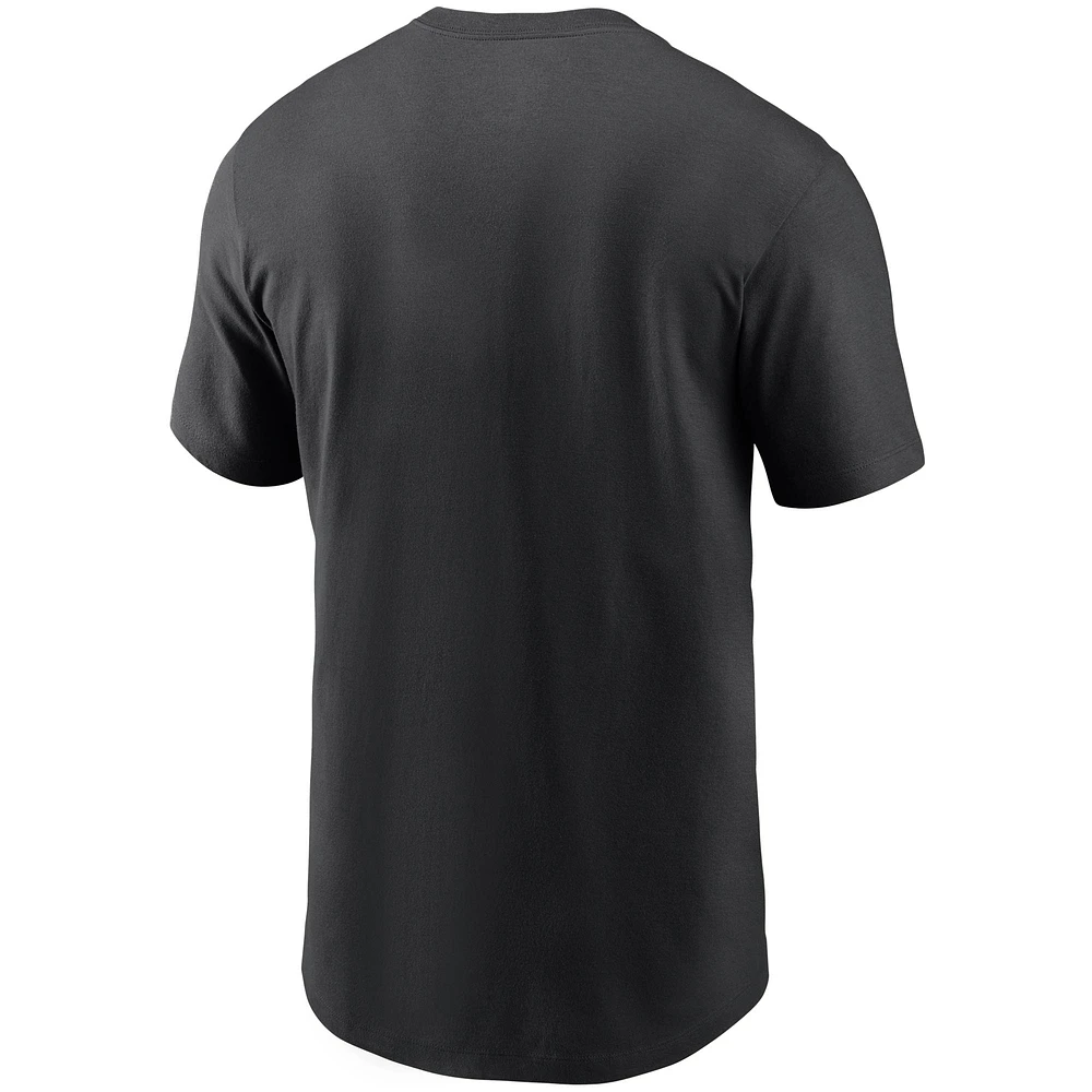 Men's Nike Black Carolina Panthers Team Wordmark T-Shirt