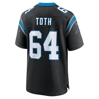 Maillot de match Nike Brett Toth pour hommes, noir, Carolina Panthers