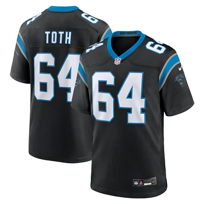 Maillot de match Nike Brett Toth pour hommes, noir, Carolina Panthers