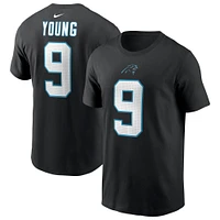 Men's Nike Bryce Young Black Carolina Panthers  Player Name & Number T-Shirt