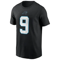 Men's Nike Bryce Young Black Carolina Panthers  Player Name & Number T-Shirt
