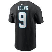 Men's Nike Bryce Young Black Carolina Panthers  Player Name & Number T-Shirt