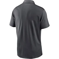 Men's Nike Charcoal Carolina Panthers Fan Gear Franchise Heat-Sealed Graphic Team Polo