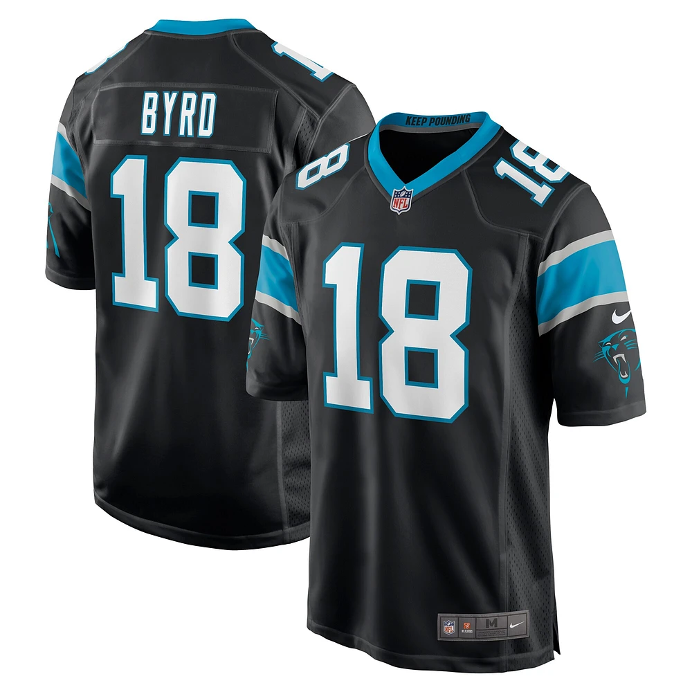 Maillot de joueur Nike Damiere Byrd Black Carolina Panthers pour homme