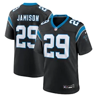 Men's Nike D'Shawn Jamison  Black Carolina Panthers Team Game Jersey
