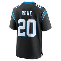 Men's Nike Eric Rowe Black Carolina Panthers Team Game Jersey