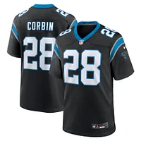 Men's Nike Jashaun Corbin  Black Carolina Panthers Team Game Jersey