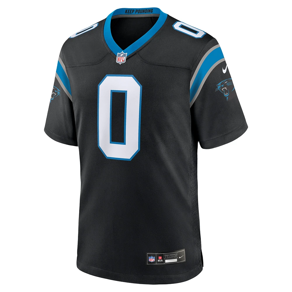 Men's Nike Ja'Tavion Sanders  Black Carolina Panthers Game Jersey