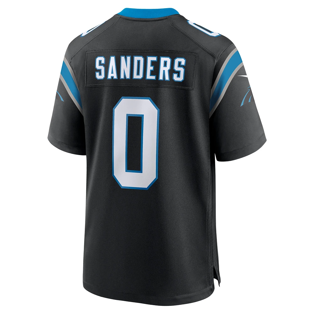 Men's Nike Ja'Tavion Sanders  Black Carolina Panthers Game Jersey