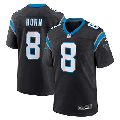Maillot de match Nike Jaycee Horn pour hommes, noir, Carolina Panthers