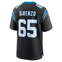 Men's Nike J.D. DiRenzo  Black Carolina Panthers Game Jersey
