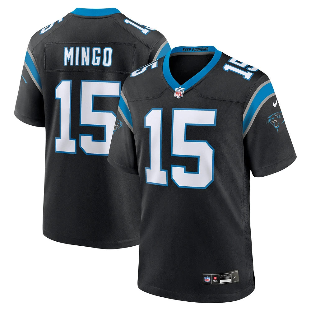 Men's Nike Jonathan Mingo Black Carolina Panthers Game Jersey