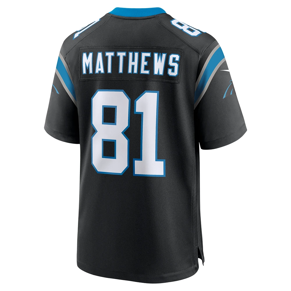 Men's Nike Jordan Matthews  Black Carolina Panthers Game Jersey