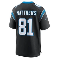 Men's Nike Jordan Matthews  Black Carolina Panthers Game Jersey
