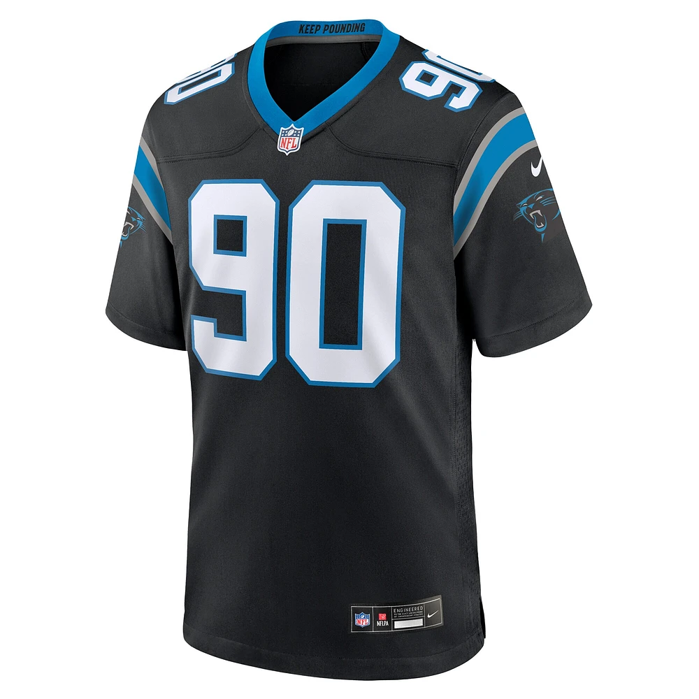 Men's Nike Julius Peppers Black Carolina Panthers Retired Player Game Jersey