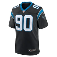Men's Nike Julius Peppers Black Carolina Panthers Retired Player Game Jersey