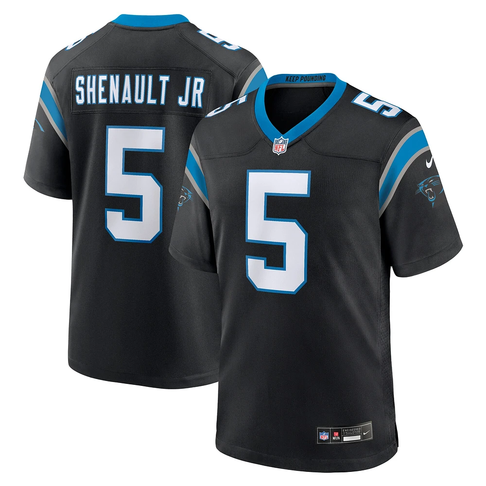 Maillot de match d'équipe Nike Laviska Shenault Jr. pour hommes, noir, Carolina Panthers