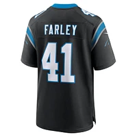 Men's Nike Matthias Farley  Black Carolina Panthers Game Jersey