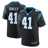 Men's Nike Matthias Farley  Black Carolina Panthers Game Jersey
