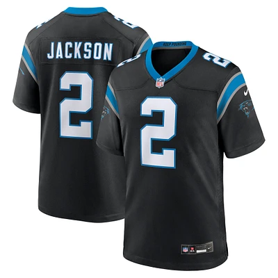 Maillot de match Nike Mike Jackson noir Carolina Panthers pour homme