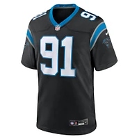 Men's Nike Nick Thurman  Black Carolina Panthers Team Game Jersey