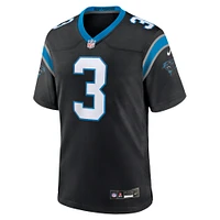 Men's Nike Raheem Blackshear Black Carolina Panthers Team Game Jersey