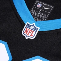 Men's Nike Tershawn Wharton  Black Carolina Panthers Team Game Jersey
