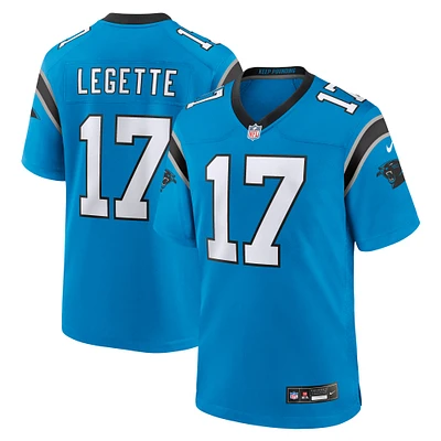 Maillot Nike Xavier Legette bleu pour homme des Carolina Panthers