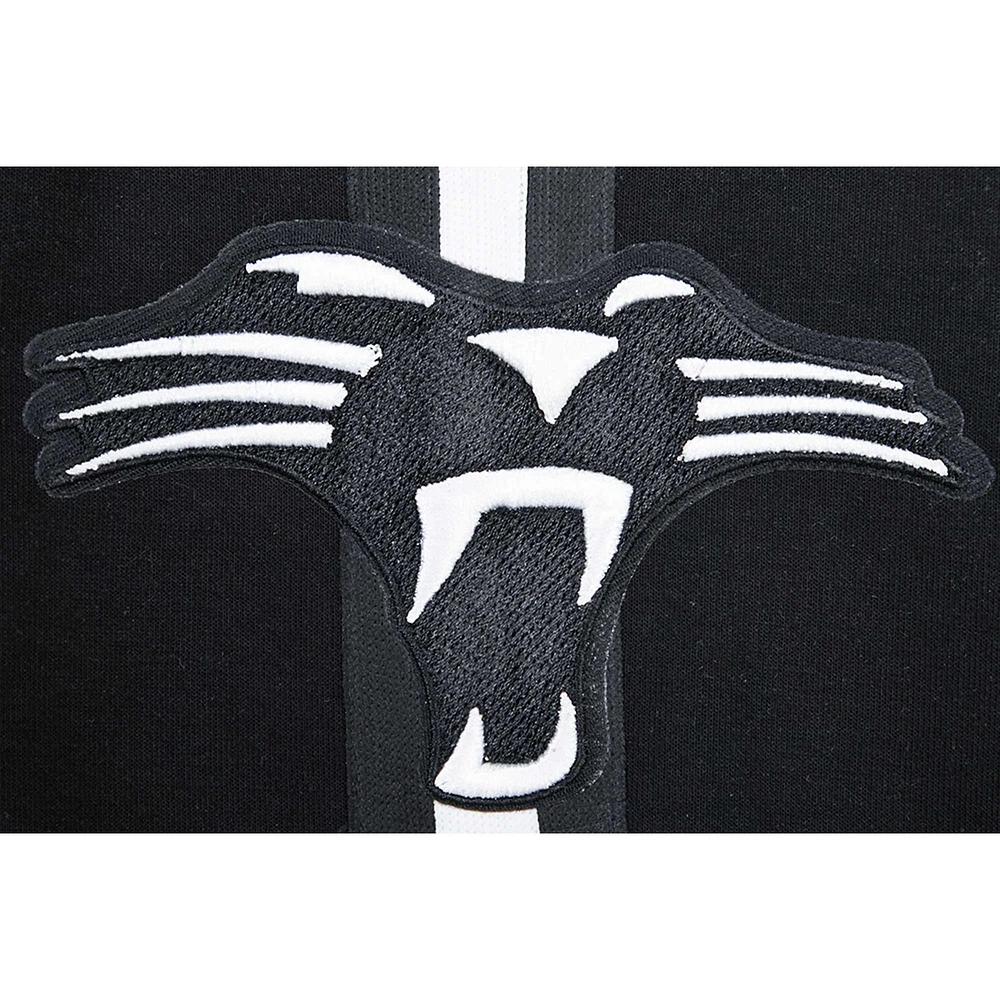 Men's Pro Standard Black Carolina Panthers Classic Chenille Shorts