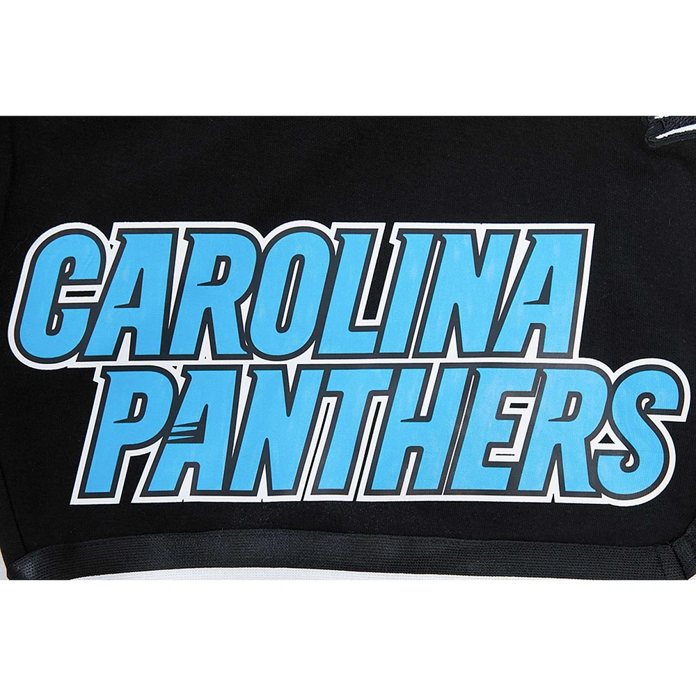 Men's Pro Standard Black Carolina Panthers Classic Chenille Shorts