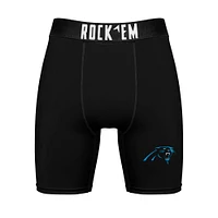 Men's Rock Em Socks Carolina Panthers Primary Crew & Boxer Briefs Combo Pack